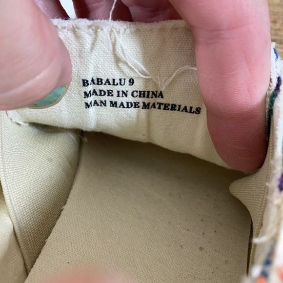 Corkys Rainbow Striped Babalu Canvas Shoes - Picture 9 of 11